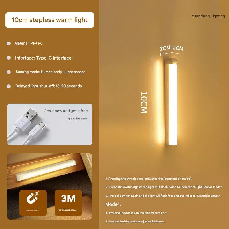 Bekontakčiai, išmanūs, magnetiniai, įkraunami LED žibintai-LT