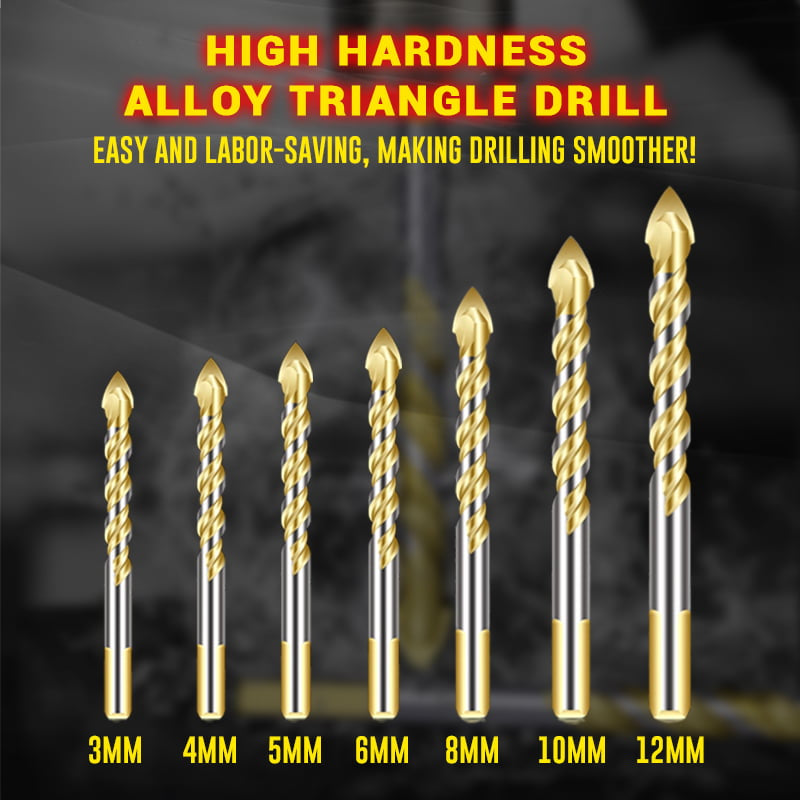 Trikampio formos grąžtas iš didelio kietumo volframo plieno-LT