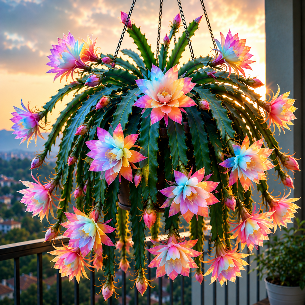 💫 Rijedak kaktus orhideje Epiphyllum 🌸 Rijedak cvijet kojem se svi zaustavljaju diveći se-HR