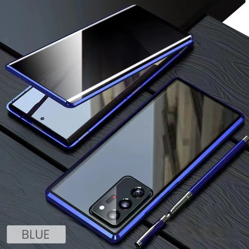 💥Funda magnética de cristal templado, doble cara, para teléfonos Samsung serie S23-S25-ES