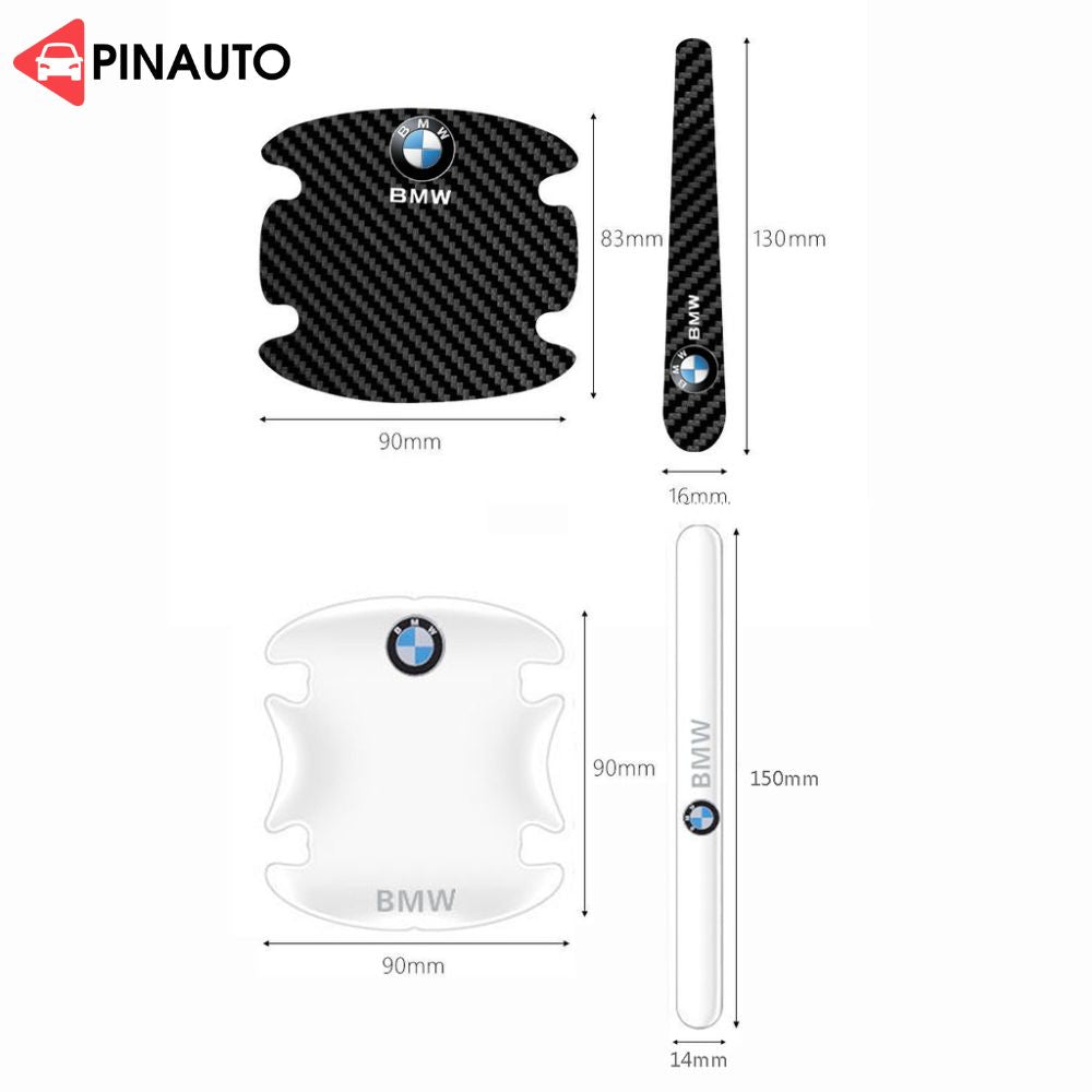 Μεμονωμένα καλύμματα λαβών θυρών - ανθεκτικά σε κρούσεις και γρατσουνιές (καλύπτει 4 πόρτες μπροστά/πίσω)-GR