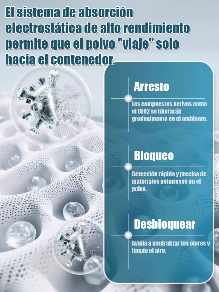 Caja mágica para purificación de aire interior y eliminación de polvo.No requiere electricidad-ES