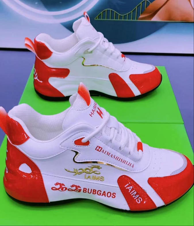 Μοντέρνα γυναικεία καθημερινά άνετα αθλητικά παπούτσια που αυξάνουν το ύψος-GR