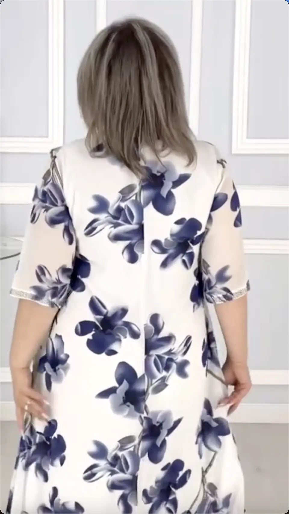 🌸2025 nuevos vestidos de gasa estampados de moda-ES