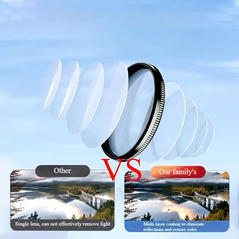 Heysliy 52mm CPL filtras telefonui su segtuku-LT