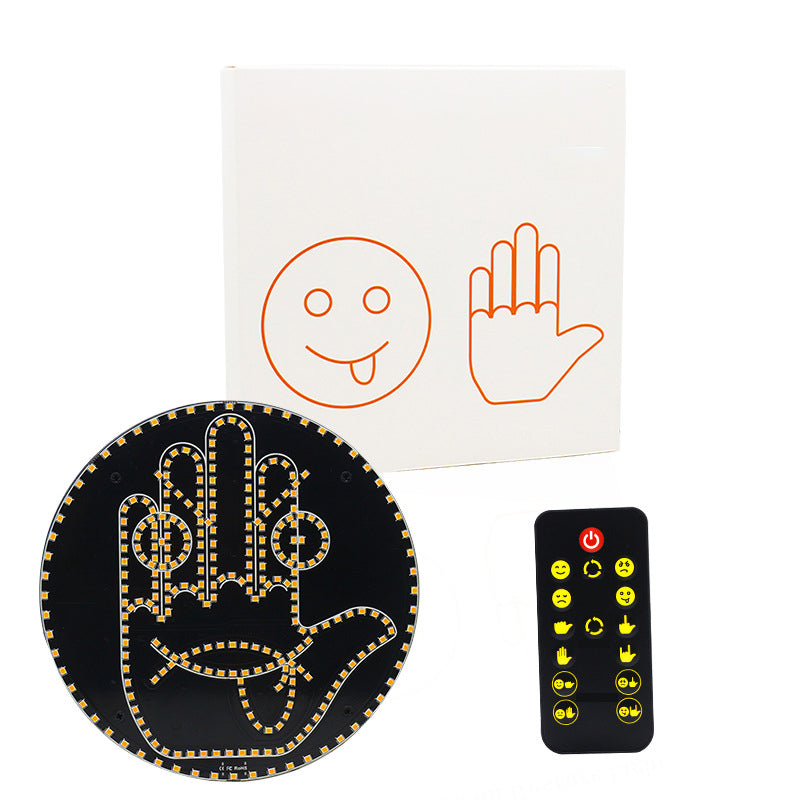 Φως LED για το ταμπλό με εκφράσεις και χειρονομίες για το πίσω παράθυρο του αυτοκινήτου-GR