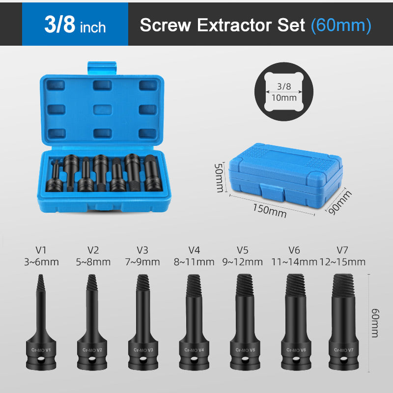🔥 Kit de extracción de destornillador dañado 👨🔧🛠️--ES