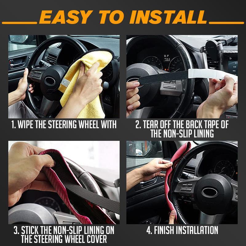 š„Promoción por tiempo limitadoš„Funda antideslizante para volante de cocheš-ES