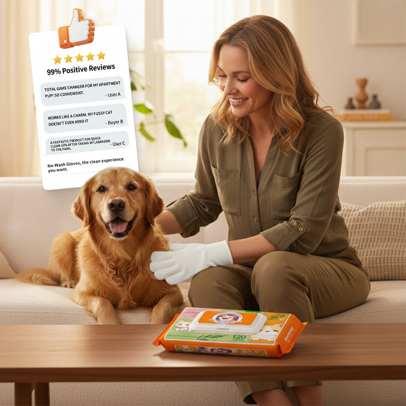 🐱Rokavice za nego hišnih ljubljenčkov, izpiranje ni potrebno🐶-SI