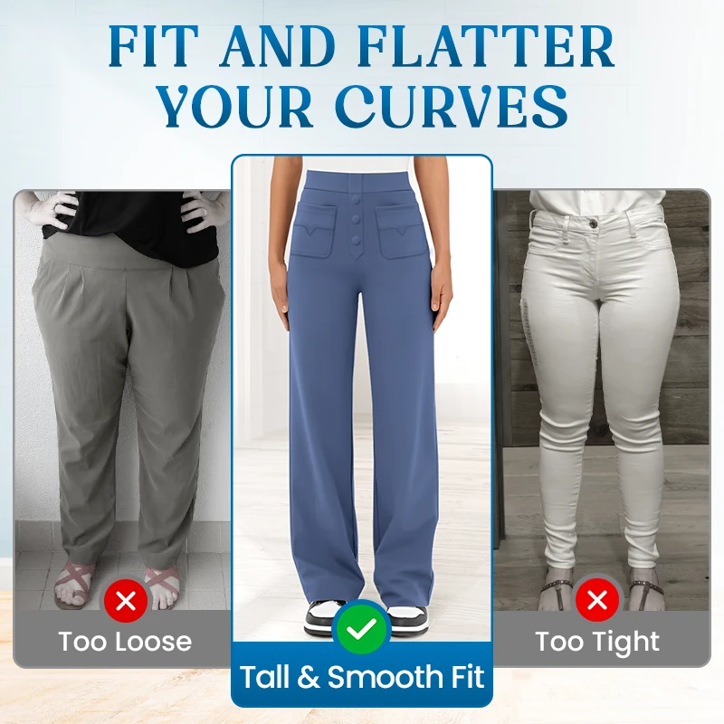 💖Pantalones casuales elásticos y cómodos para mujer-ES