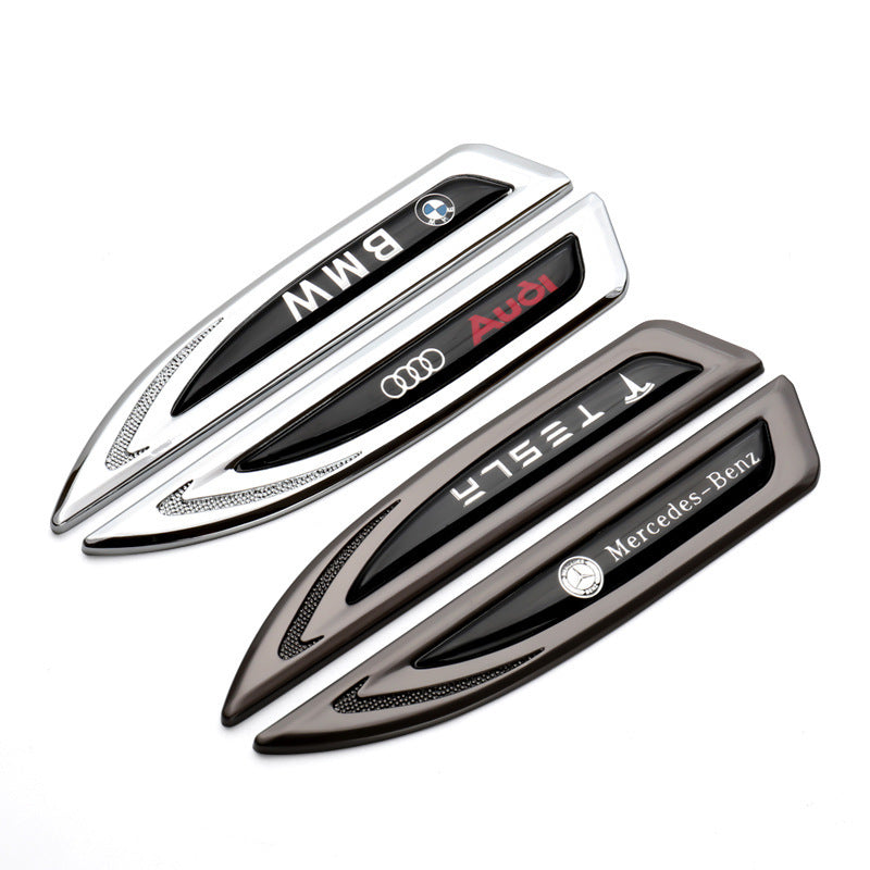 Insignia del logotipo de GM, pegatina metálica personalizable (dos piezas)-ES