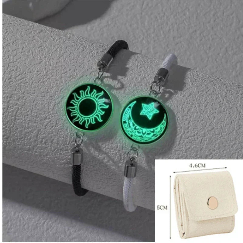 Sol y Luna – Una Sola Alma. 💞 Pulseras para Parejas que Conectan a Pesar de la Distancia.-ES