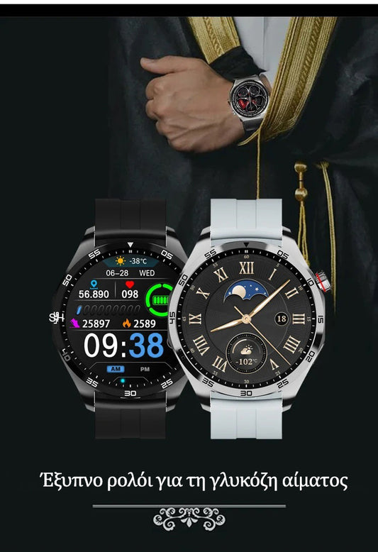 Έξυπνο smartwatch νησί ζάχαρης αίματος-GR
