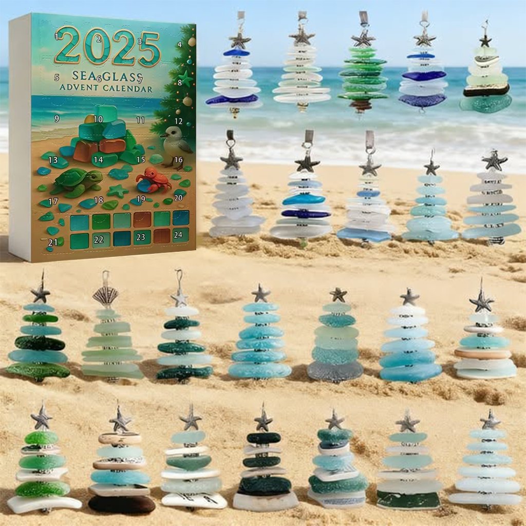 🌊✨Calendario de Adviento acrílico con efecto de árbol de Navidad 🎄❄️-ES