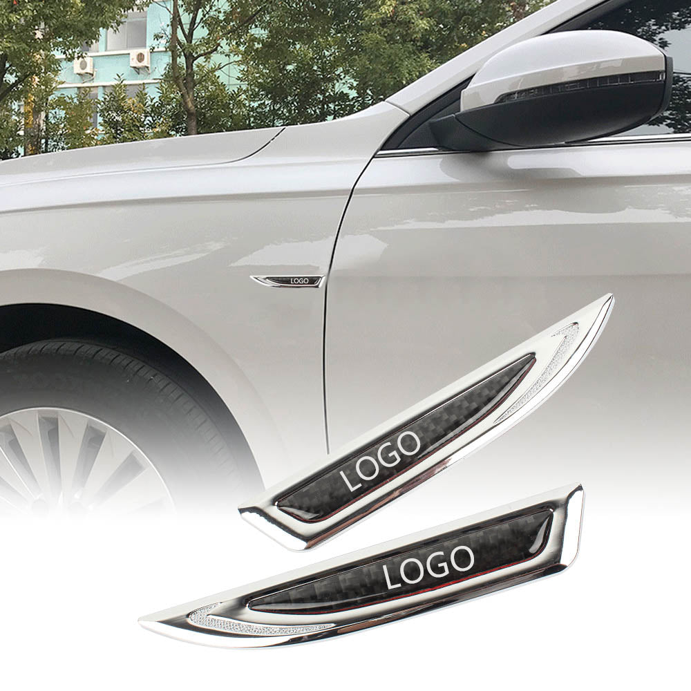 Insignia del logotipo de GM, pegatina metálica personalizable (dos piezas)-ES