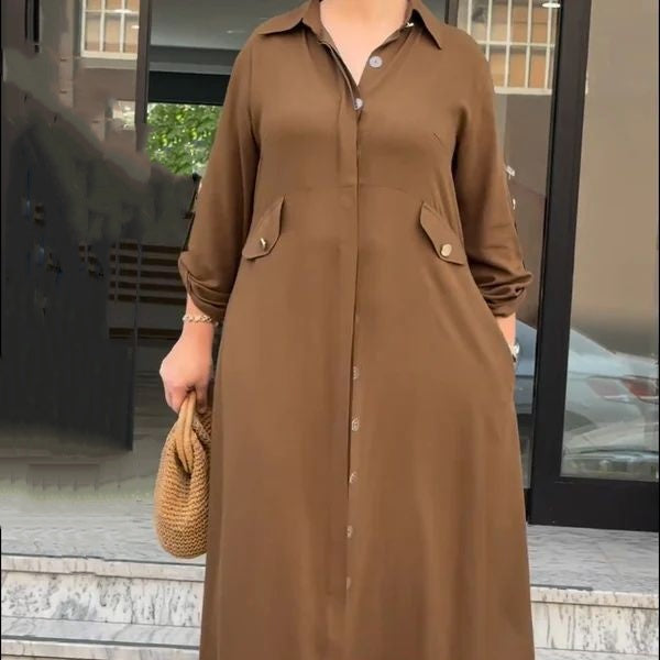 Srajca na gumbe in široke hlače, dvodelni komplet-SI