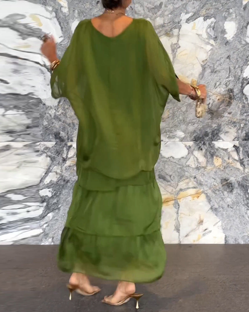 💕Mātes dienas karstā izpārdošana-Art stila brīva kleita💕-LV