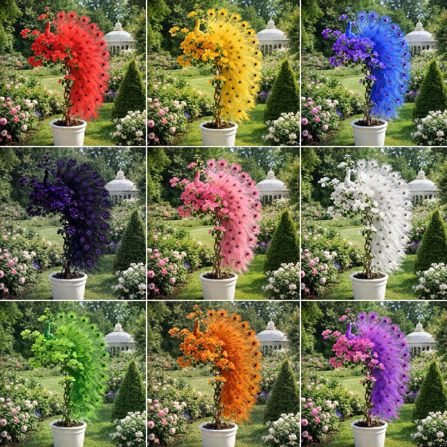 🦚Peacock Bougainvillea sėklos – Papuoškite savo sodą elegantiškais povo žiedais-LT