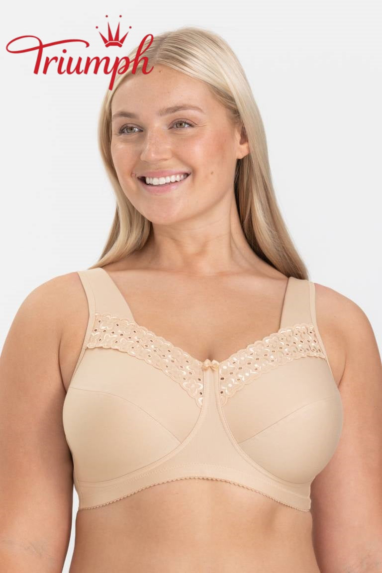 Triumph® set od 4 dijela 🥰 Grudnjaci od čistog pamuka s vezom — Dostupni u raznim bojama i veličinama-HR