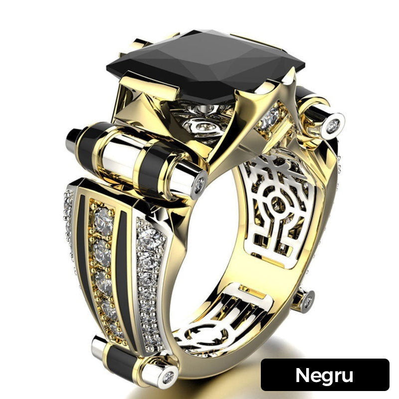 🎁Oferta especial🔥 Anillo ancho antiguo con circonita cúbica-ES