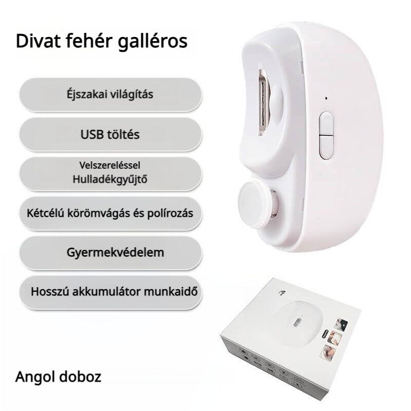 🔥 2-in-1 elektriline küünelõikur koos automaatse poleeriga-EE