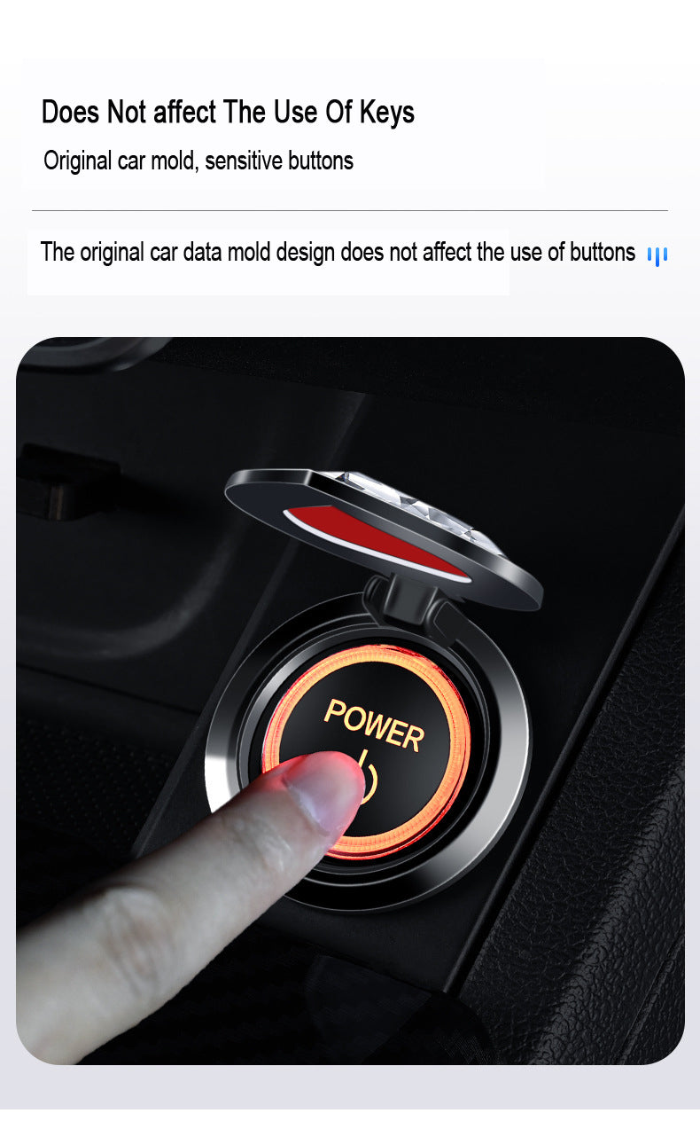 Karštas išpardavimas ✨49% nuolaida ✨Krištolinis vieno mygtuko paleidimo apsauginis dangtelis-LT