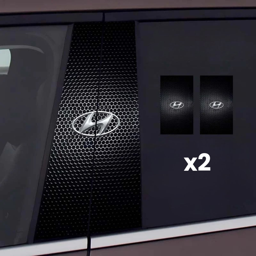 2x Pegatinas para ventanas de coche con logotipo-ES