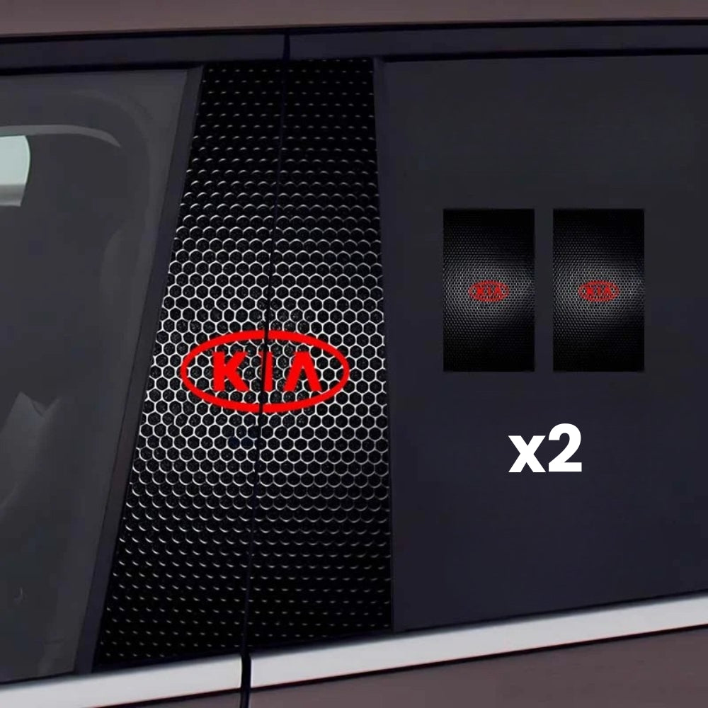 2x Pegatinas para ventanas de coche con logotipo-ES