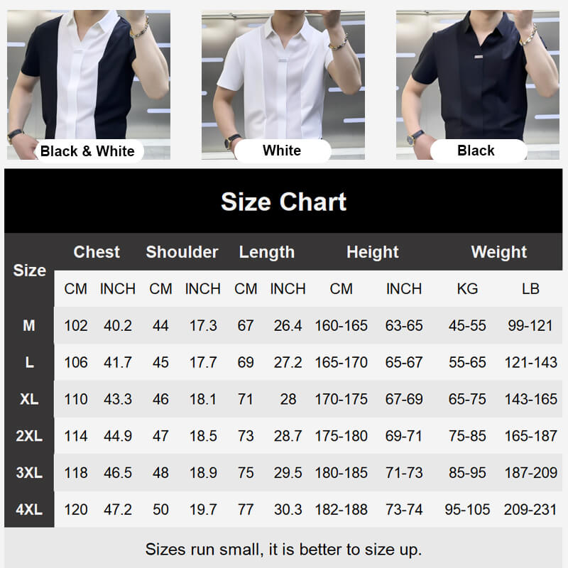 Camisa de patchwork para hombre en estilo casual de negocios-ES