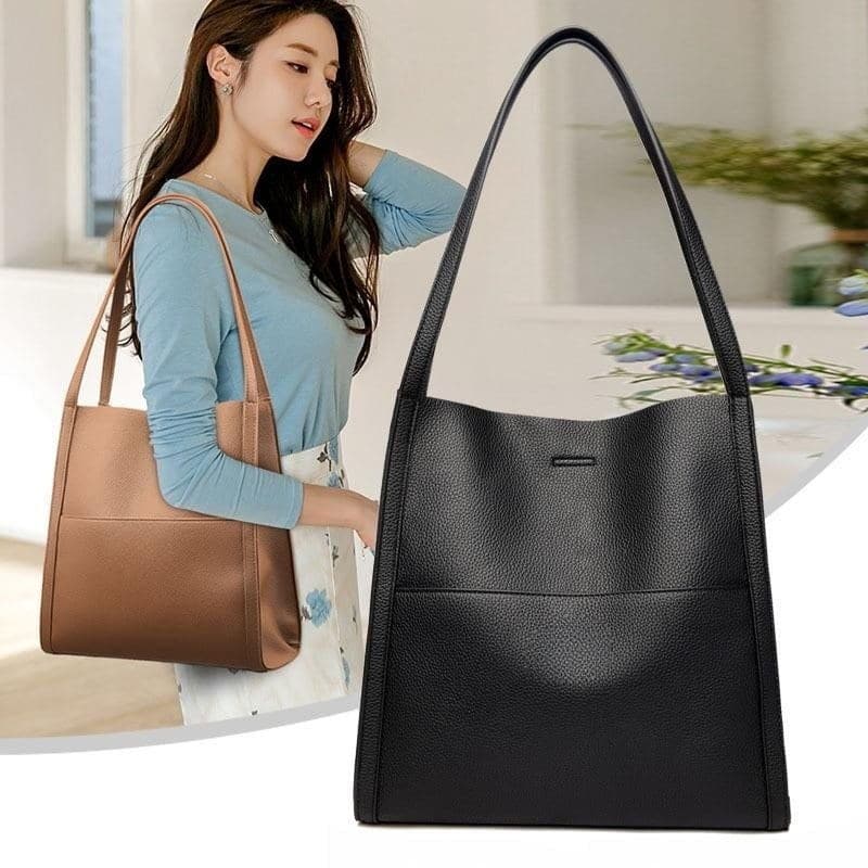 🥳👜Simple bolso monocromo de piel💝-ES