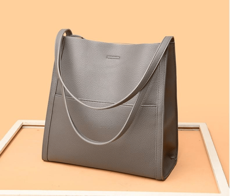 🥳👜Simple bolso monocromo de piel💝-ES