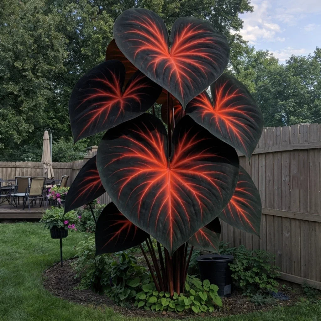 Retos, milžiniškos, įvairiaspalvės kaladžio svogūnėlės-LT