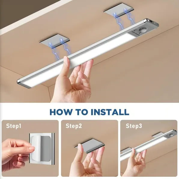 Bekontakčiai, išmanūs, magnetiniai, įkraunami LED žibintai-LT