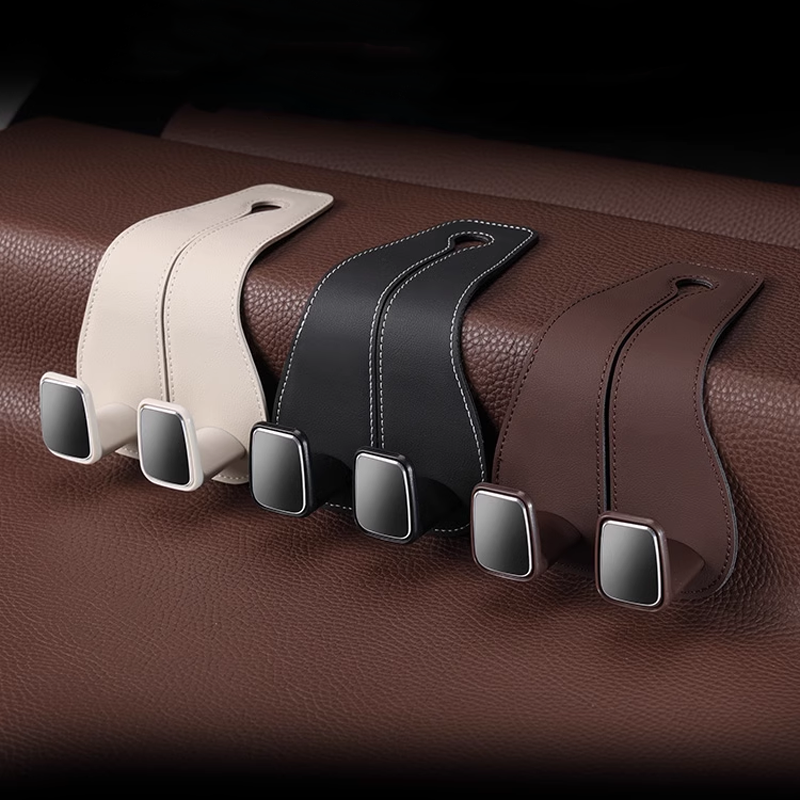 Gancho para asiento de coche LUXHOOK Premium: personalización de logotipo y ahorro de espacio-ES