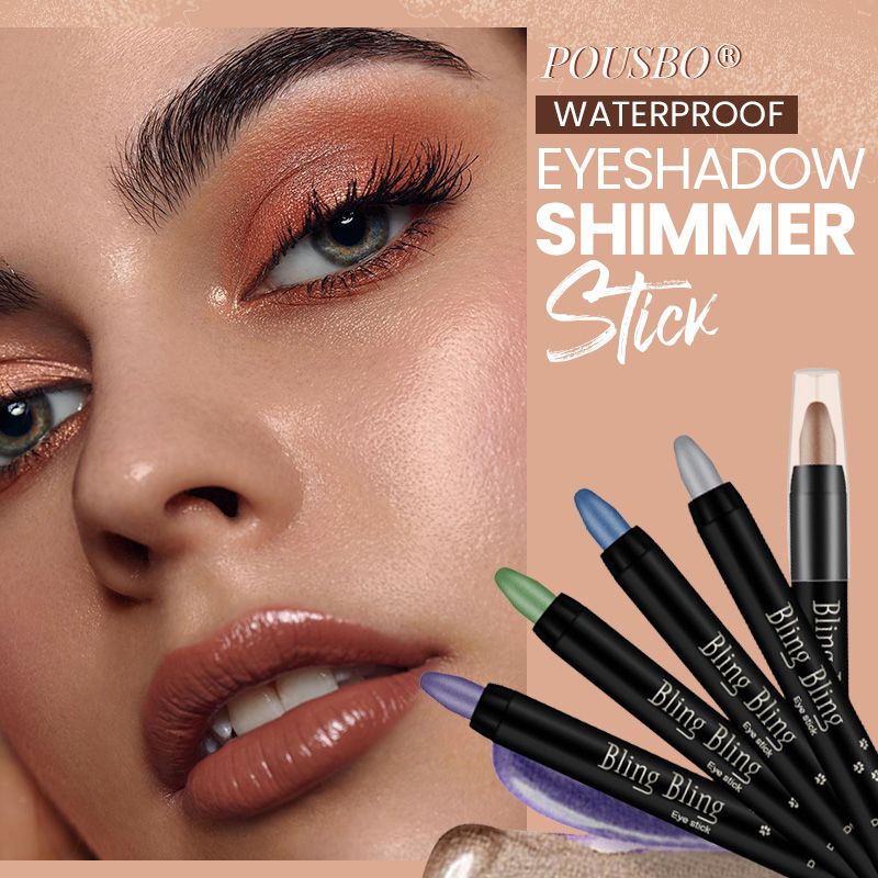 1 lápiz de sombra de ojos con 16 colores de sombra de ojos luminosa, resistente al agua, con purpurina-ES