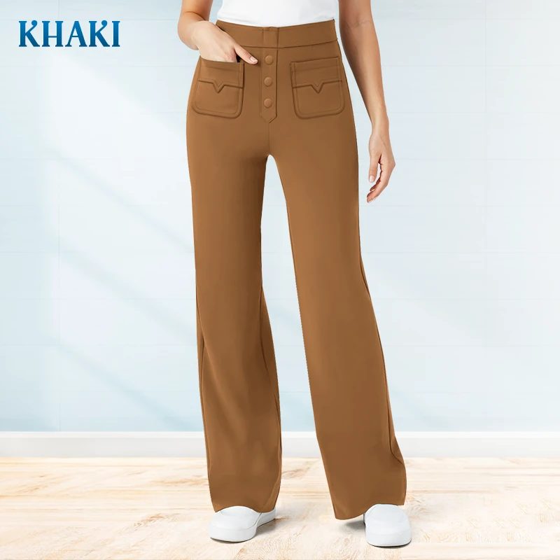 💖Pantalones casuales elásticos y cómodos para mujer-ES