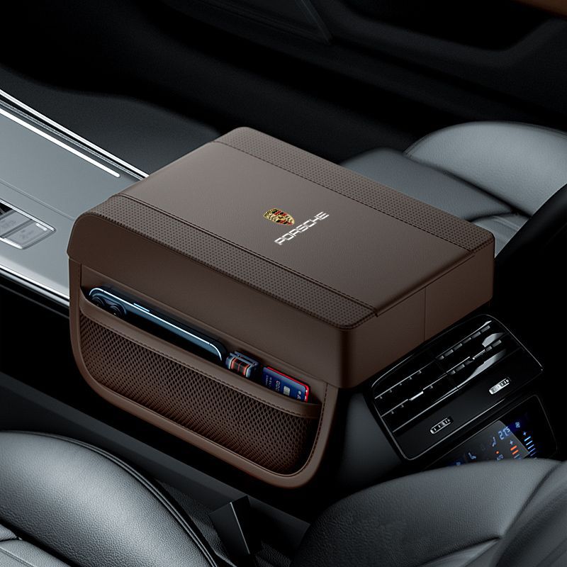 Funda para reposabrazos de coche, cojín elevador (versión de almacenamiento)-ES