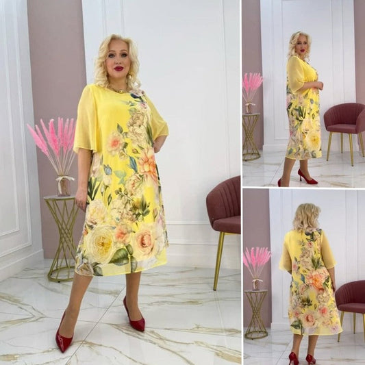 Vestido de verano de mujer con estampado floral.-ES