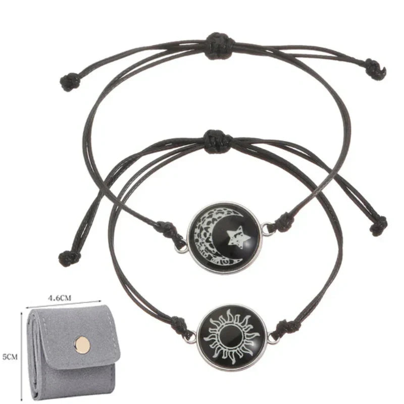 Sol y Luna – Una Sola Alma. 💞 Pulseras para Parejas que Conectan a Pesar de la Distancia.-ES