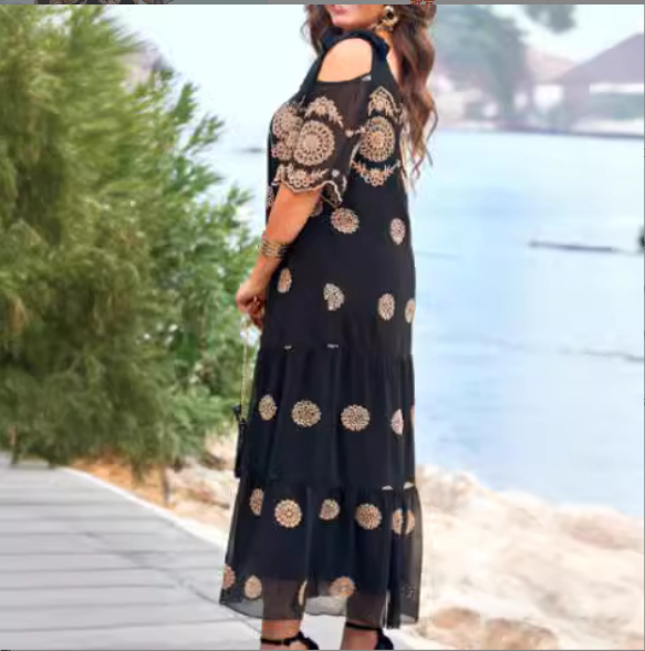 【S-4XL】🥰2025 nauja elegantiška, patogi ir kokybiška suknelė-LT