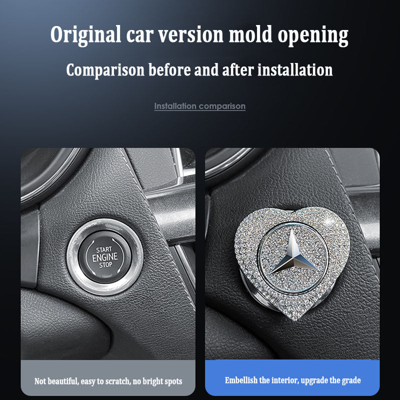 Vroča razprodaja 2025🔥Zaščitni etui za zagon z enim gumbom, okrašen z diamanti-SI