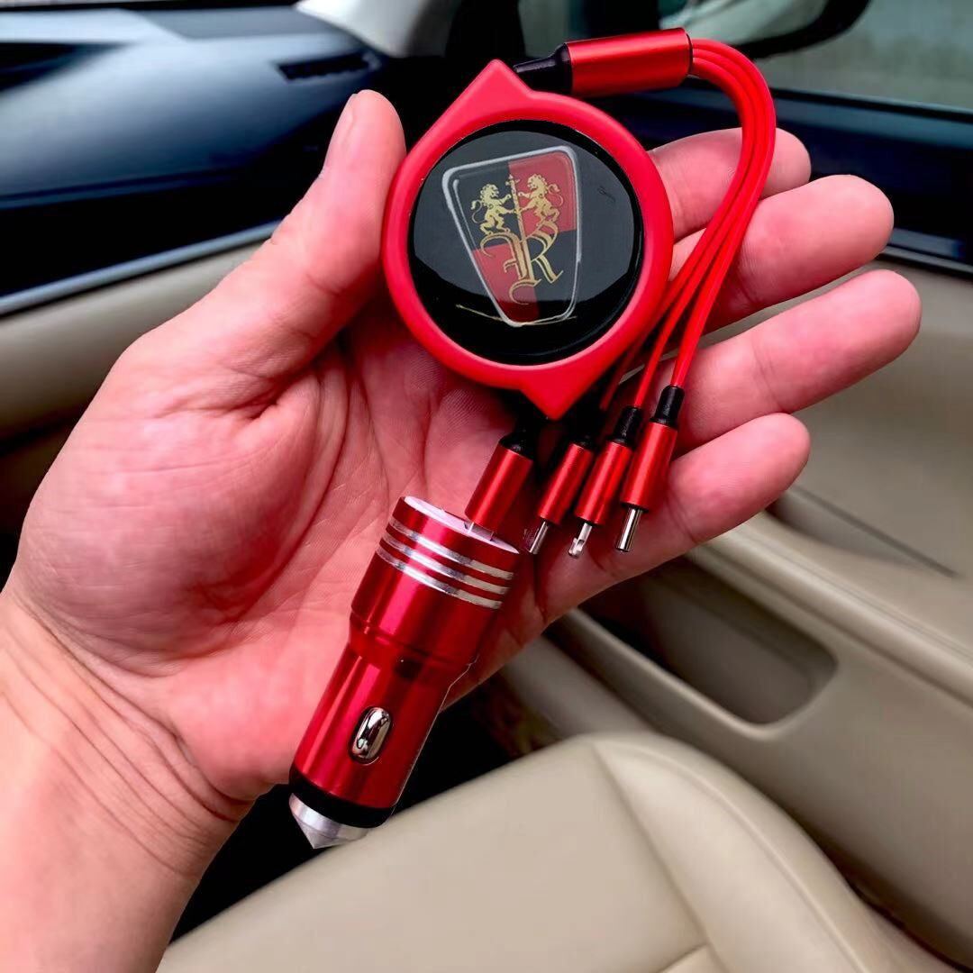 3 σε 1 ανασυρόμενο καλώδιο δεδομένων αυτοκινήτου + δωρεάν φορτιστής αυτοκινήτου-GR