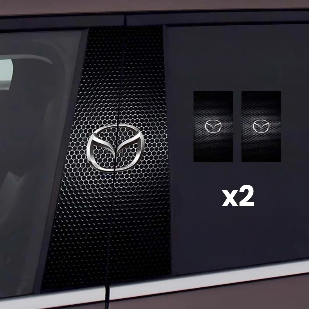 2x Pegatinas para ventanas de coche con logotipo-ES
