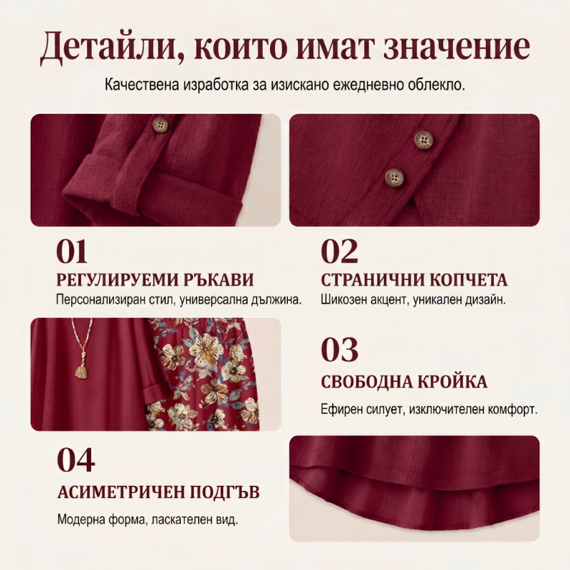 🌼🔥49% nuolaida! Moteriškas bohemiškas komplektas iš medvilnės ir lino, trijų ketvirčių rankovėmis ir plačiomis-LT