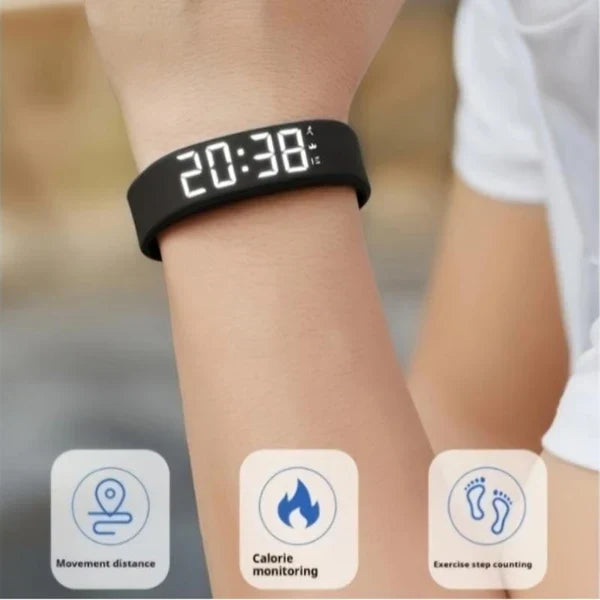 ⌚ ZDAJ 50 % POPUSTA! ❤️ Pametna zapestnica za zdravje – sledilnik telesne pripravljenosti, merilnik srčnega utripa in pedometer 🏃-SI