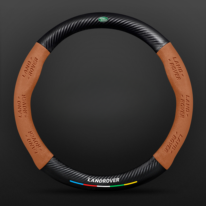 TrackVibe | Prevleka za volan iz črnega karbonskega semiša – nedrseča in odporna proti obrabi-SI