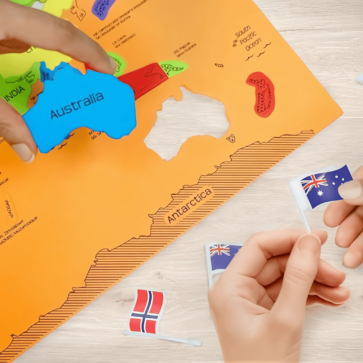 🔥🌍 Komplet sestavljank z zemljevidom sveta in zemljevidom ZDA-SI