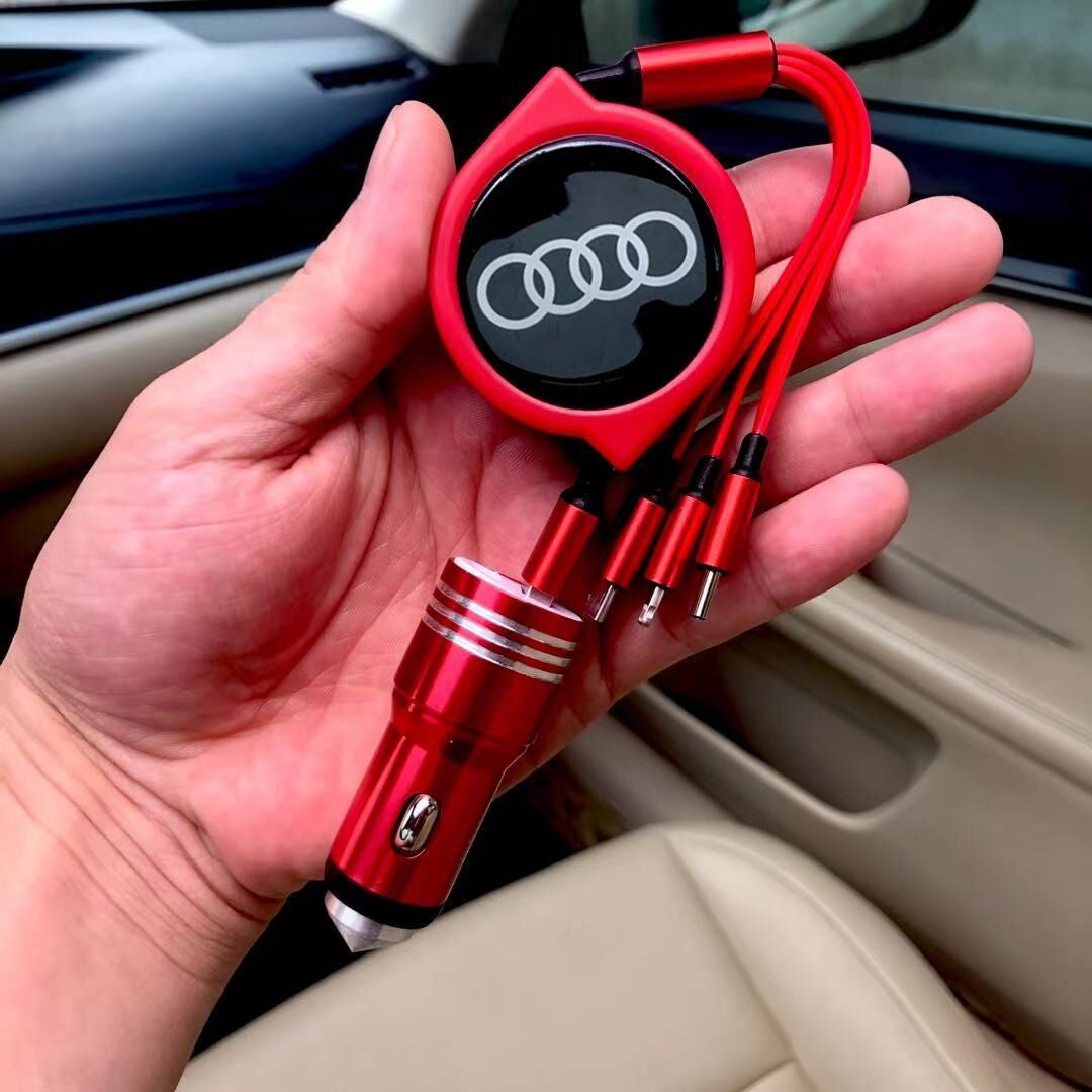 3 σε 1 ανασυρόμενο καλώδιο δεδομένων αυτοκινήτου + δωρεάν φορτιστής αυτοκινήτου-GR