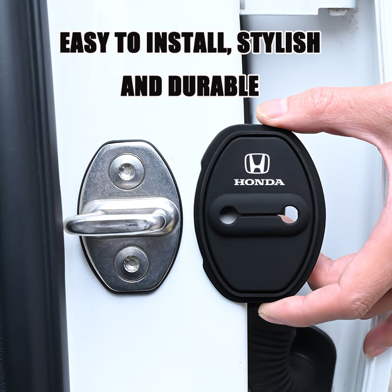 Silikoninis automobilio durelių spynos apsauginis dangtelis (4 vnt.)-LT