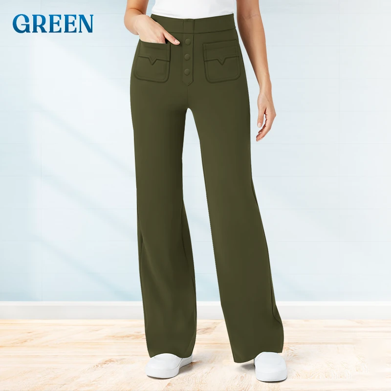 💖Pantalones casuales elásticos y cómodos para mujer-ES